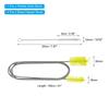 PATIKIL Flexible Long Drain Brush, 67" Double Elastic End Nylon Cleaner, Two 8" Straw Hoses, Pipe Cleaning Brush for Sink Drains, Yellow