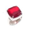 Натуральный гранат драгоценный камень ручной работы 925 стерлинговое серебро ювелирное кольцо размер 8 v4i24