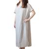 Bloom Gauze Made In Short Sleeve Loungewear/One-Mile Wear, Triple-Layer Dress, Women's, Japan, (Gray)