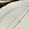 Minimalist Sterling Micro Pave Zircon Mini Bracelet Stackable Fine Chain Women Daily Wear