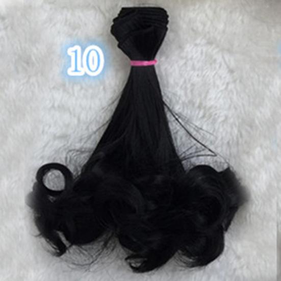 Милая DIY Длинная Женская Косплей Кукла Кудрявый Парик Аниме Вечеринка Наращивание Волос Накладка