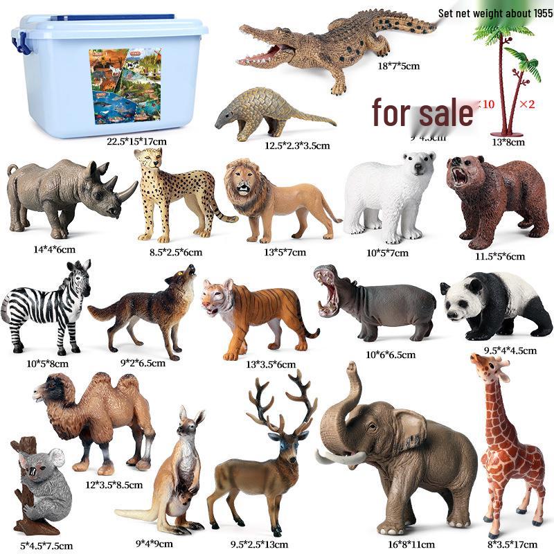 Kids' Wild Animal Model Toys: Leopard, Cheetah, Jaguar, Black Panther, Snow Leopard Figurines.