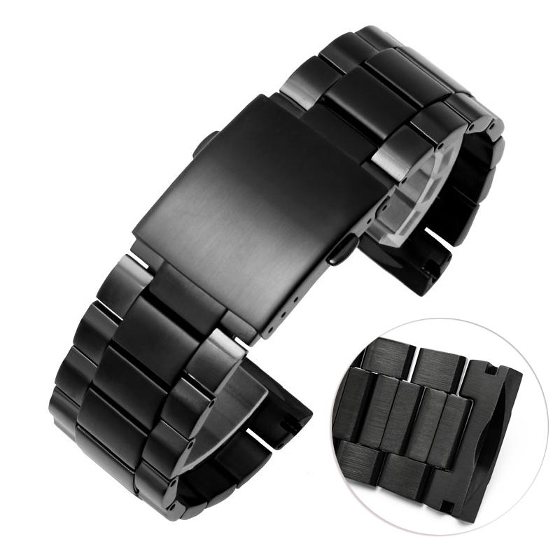 Браслет из нержавеющей стали для дизельного двигателя DZ4318 DZ4323 DZ4283 DZ4309 26 мм ремешок для часов с изогнутым концом, цельнометаллический ремешок для часов, стальной ремешок
