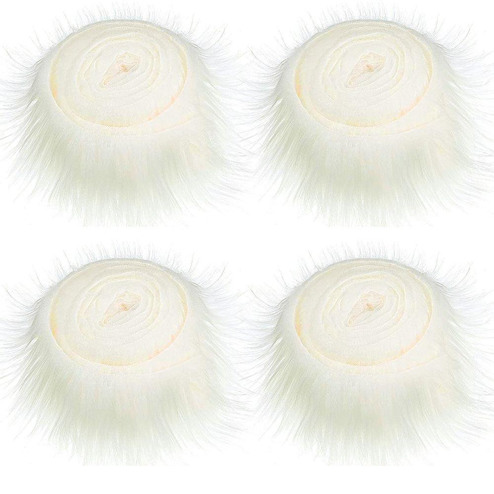 Muiltcolor Long Plush Fur Trim Fabric Roll Stripe Faux Fur Ribbon Tapes Winter Costume Soft DIY Crafts Home Decoration Gift
