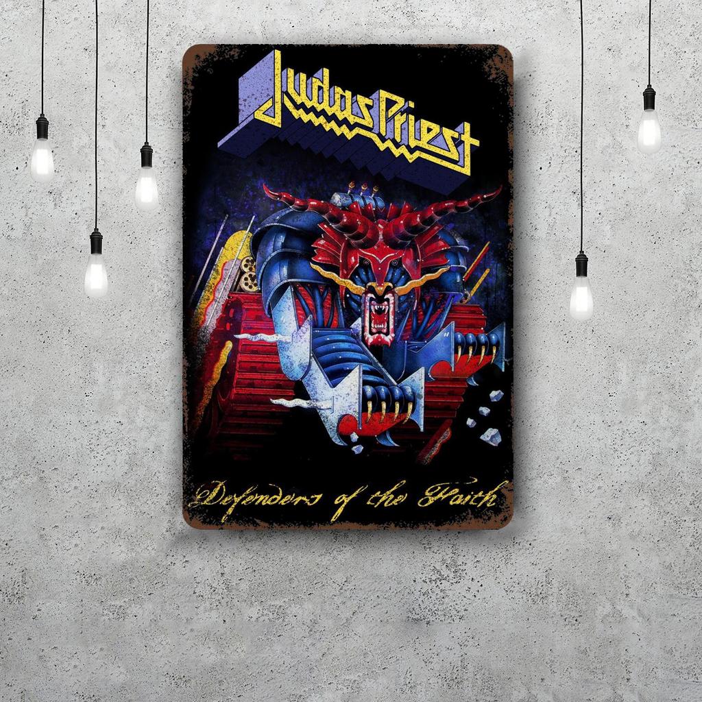 Judas priest Винтажные Металлические Жестяные Знаки Постеры Декор Ретро Металлическая Табличка Настенное Искусство Декор для Гаража Бара
