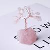 Миниатюрный натуральный драгоценный камень Lucky Tree Base Home Office Desk Living Decor