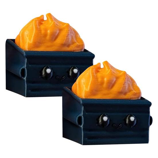 1/2 шт. Игрушки-щелкуны для мусорного контейнера, миниатюрные портативные игрушки для эмоциональной поддержки, напечатанные на 3D-принтере, для снятия стресса