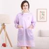 Women's Long Sleeve Waterproof Korean Fashion Apron for Kitchen Cleaning