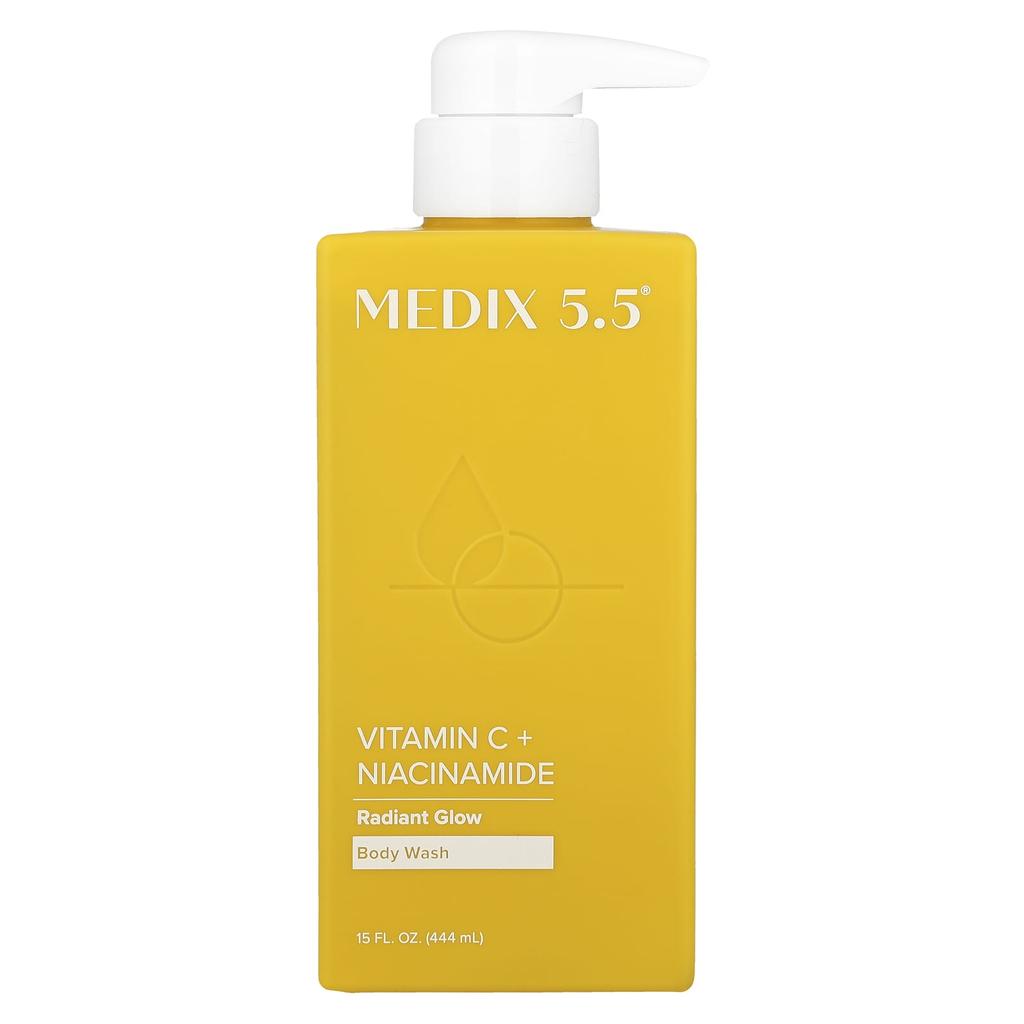 Medix 5.5 Body Wash, Radiant Glow, Vitamin C + Niacinamide, 444Ml(15Fl Oz)
