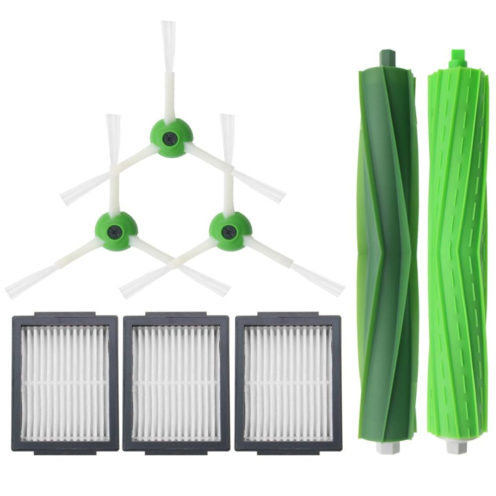 Hepa-фильтр + боковая щетка + валик щетки для iRobot Roomba i7 E5 E6 Series, запасные части для робота-пылесоса