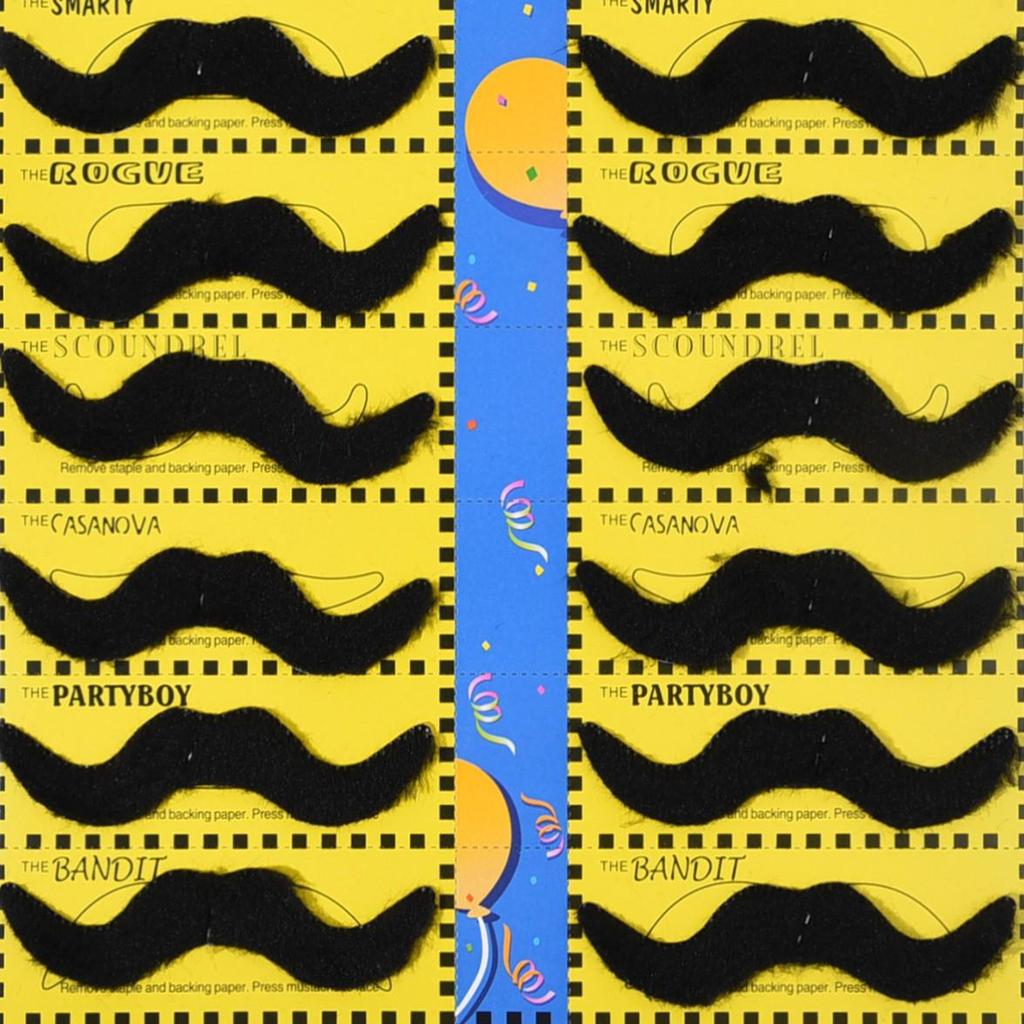 Colorful Self-Adhesive Fake Beard for Festivals - Multiple Styles Available
