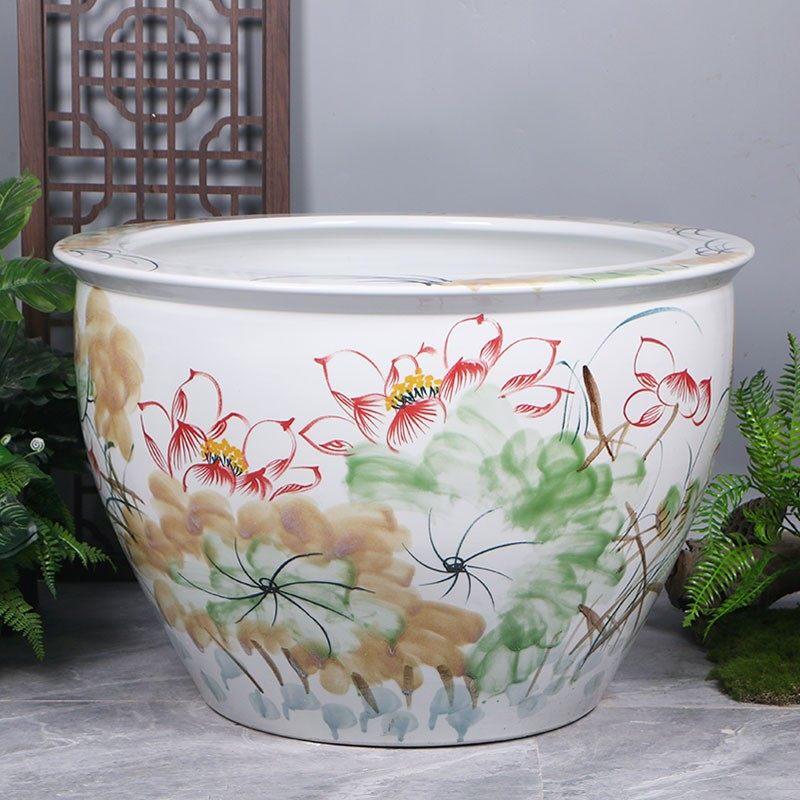 Three Wolves Farm Flat-Rim Garden Planter & Water Pot