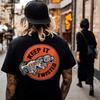 Punk Rock Skull Tshirt Fashion Tough Guy T Shirt Harajuku Heavy Metal Rock Tops Men Summer Street Hip-Hop Tee Ropa Hombre