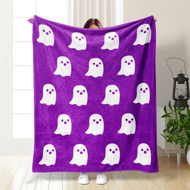 Classic Halloween Cartoons digitalprinted polyester Bedroom velvet flannel soft sofa cover blanket Fleece soft sofa cover