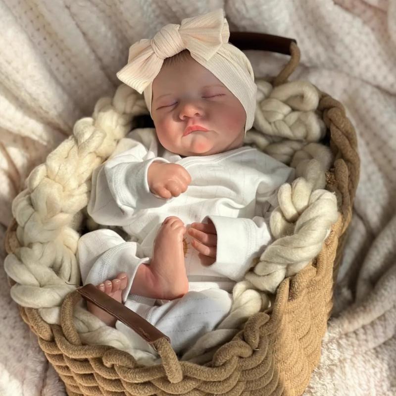 19''49cm Realistic Reborn Babies Doll Levi Full Vinyl Body Newborn Dolls with 3D High Color Painted Truth Like Simulation Doll Children Christmas Gift