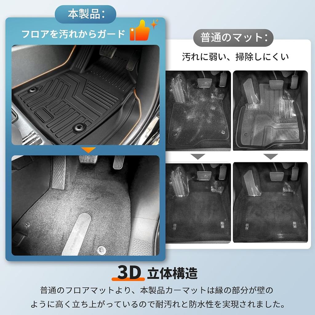 New Land Cruiser 250 Series Floor Design for 3D TPE Material Car Easy 3D Custom Interior Set Cruiser 250 Series Floor 5-Seater/7-Seater Mats,