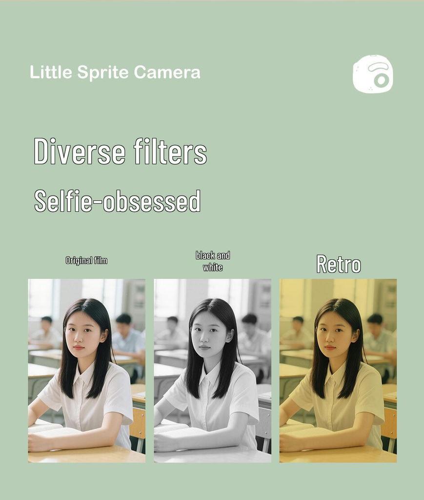 Трансграничная влог-камера для студентов и детей - Каваи Маленький Эльф HD