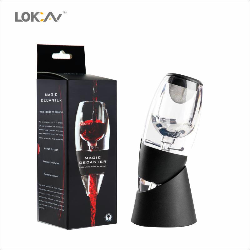 Portable Red Wine Decanter Aerator Bernoulli Air Magic Aerator Red White Wine Whisky Quick Decanter Equipment Bar Accessories