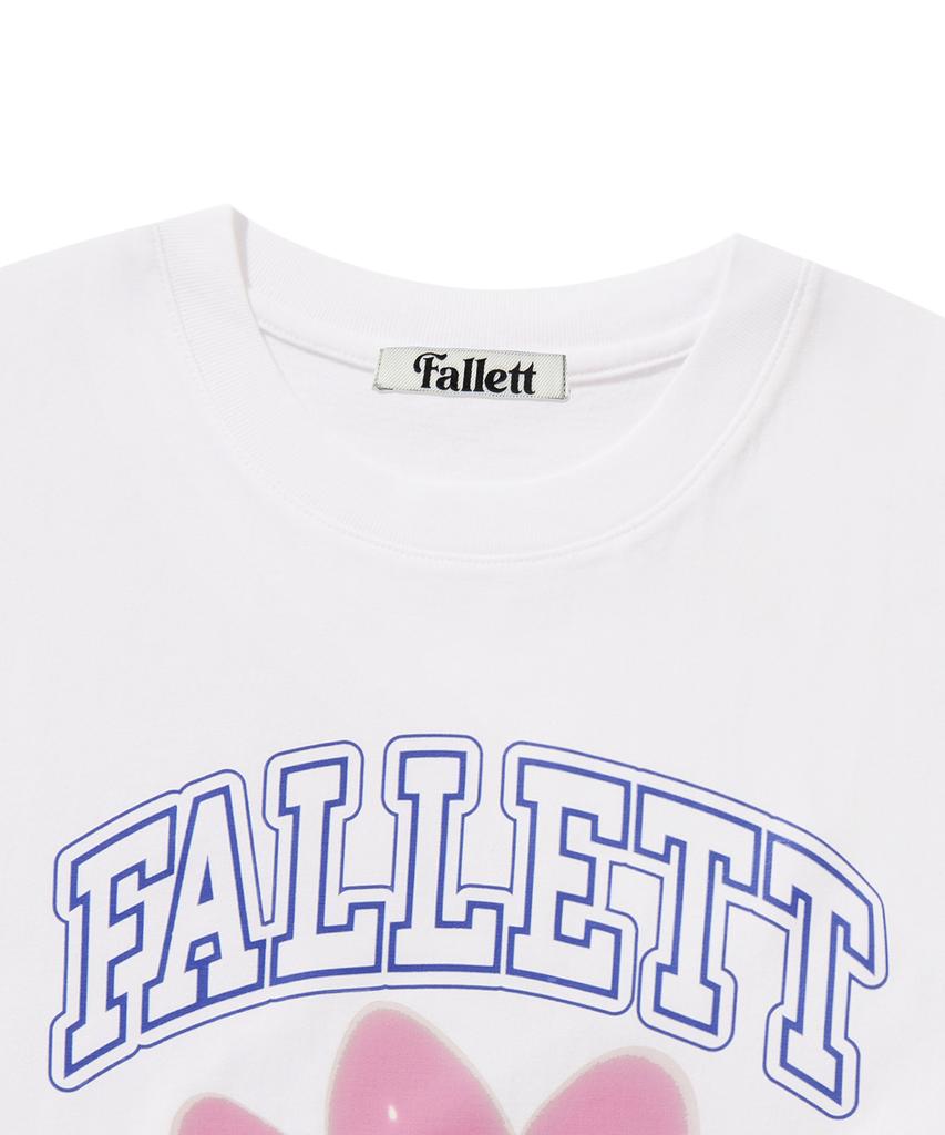 FALLETT Футболка с коротким рукавом Цветок-шар Белый