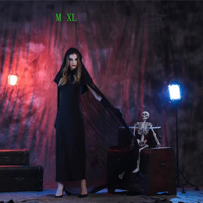 Halloween Costume Adult Ghost Night Wanderer Witch Dress Game Party Outfit