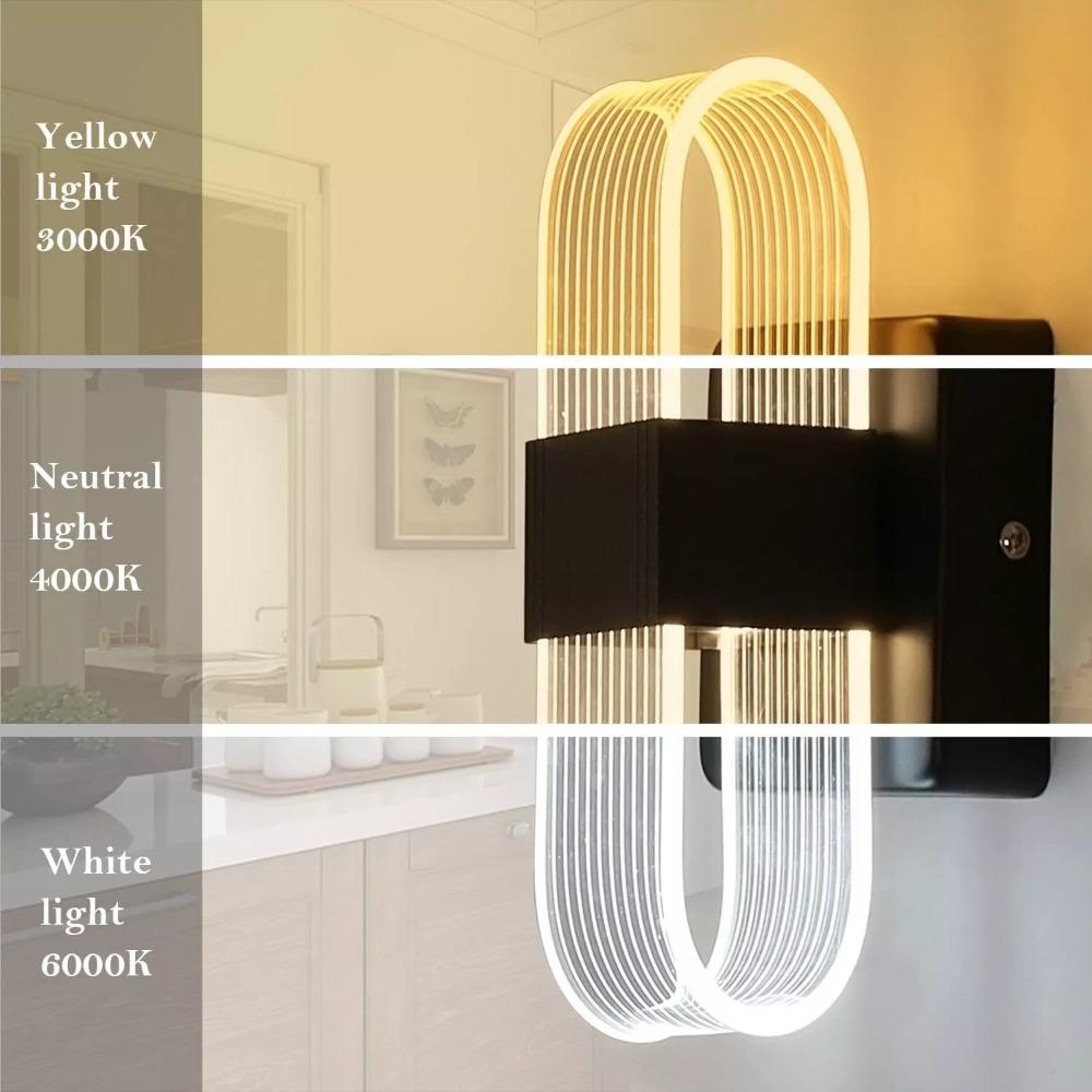 Acrylic Light Guide LED Wall Lights Modern Wall Light Decor  for Living Room Bedroom