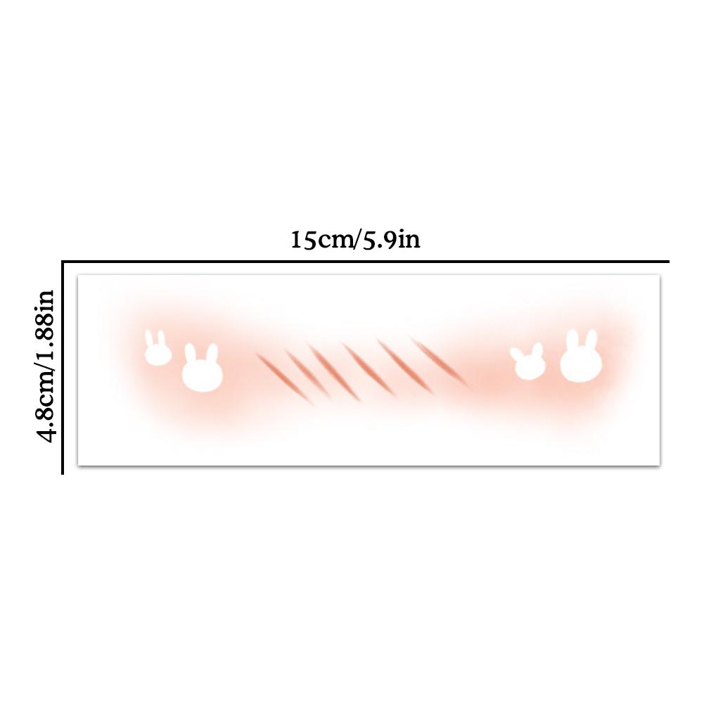 Рождественский макияж Наклейки для лица Одноразовые Милые румяна Тату Наклейка с кроликом Олень Подарок J4E9