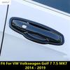 Накладка на рамку ручки внешней двери автомобиля для VW Volkswagen Golf 7 7.5 MK7 2014 -  ABS Хром / Углеродное волокно Аксессуары