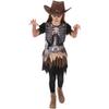 Smiffys Childrens/Kids Skeleton Cowgirl Costume