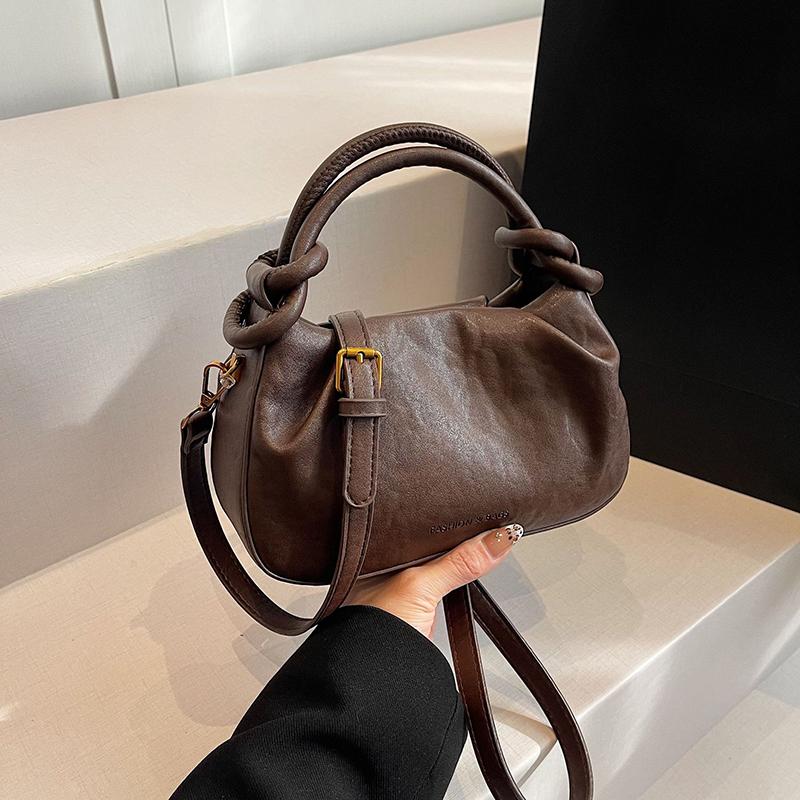 Handheld Fashionable Solid Color Women's Crossbody Bag New Simple Casual Shoulder Bag High-End Handbag KTY