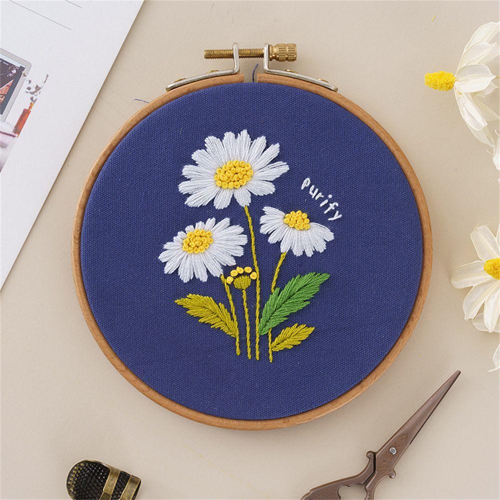 Decoration Flower Bouquet Series Beginner Needle Thread Embroidery Kit Needle Punch Cross Stitch
