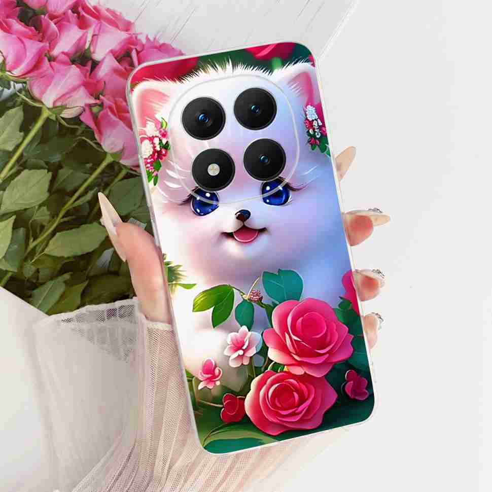 Для Xiaomi Redmi Note 15 Pro Plus ProPlus 5G Чехол Цветочный Мультяшный Чехол Мягкий Силиконовый Чехол Для Redmi Note 15 Pro+ Чехол