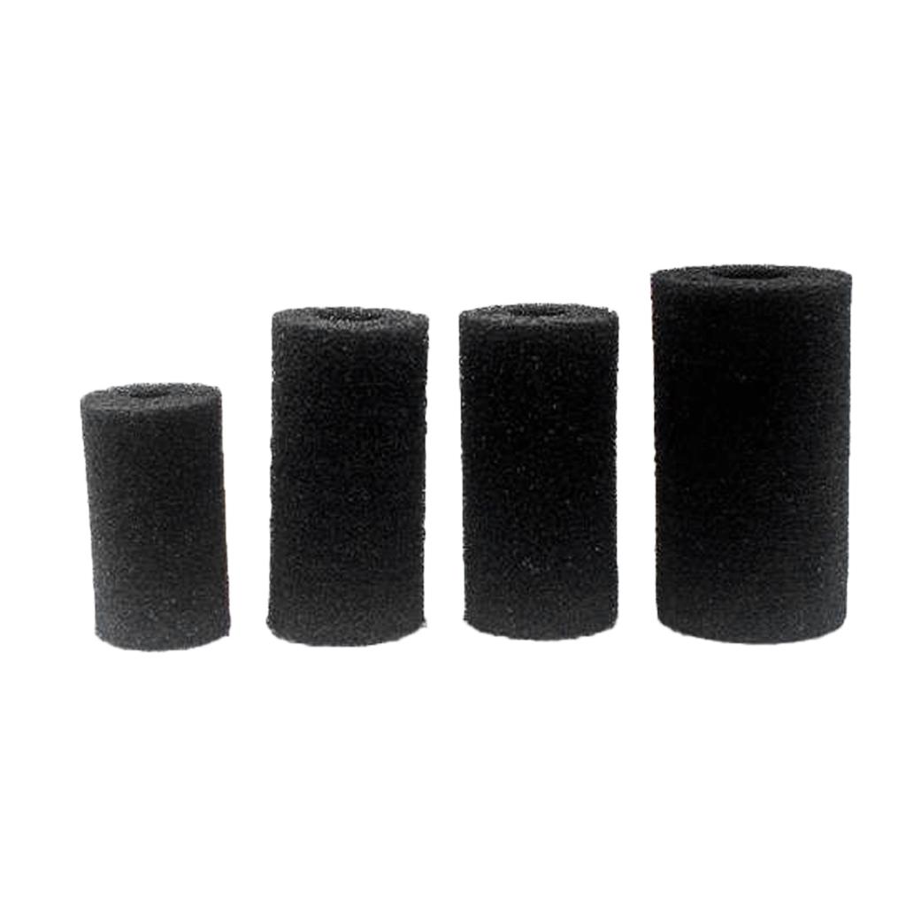 10 Pcs Sponge Aquarium Filter Cover for Fish Tank Inlet Pond Black
