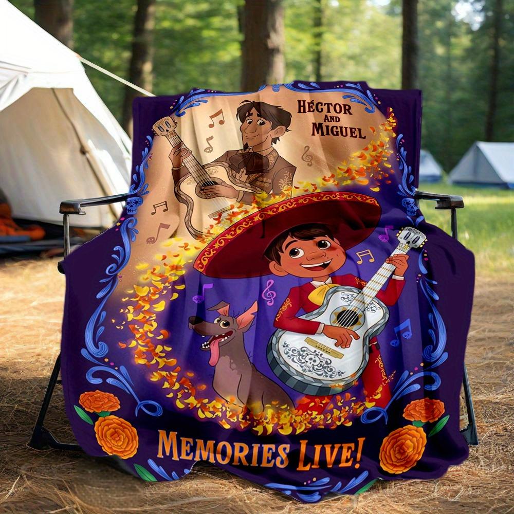 1pc, Coco Héctor and Miguel Blanket Seasonal Universal Throw Blanket for Room, Outdoor Blankets, Living Room, Travel, Camping