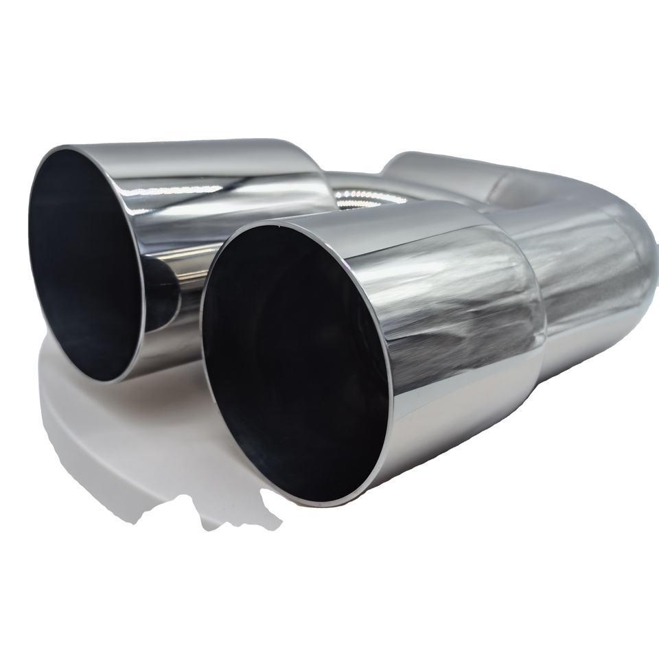 BMW H-type Universal 304 Stainless Steel Polished Exhaust Muffler Tailpipe