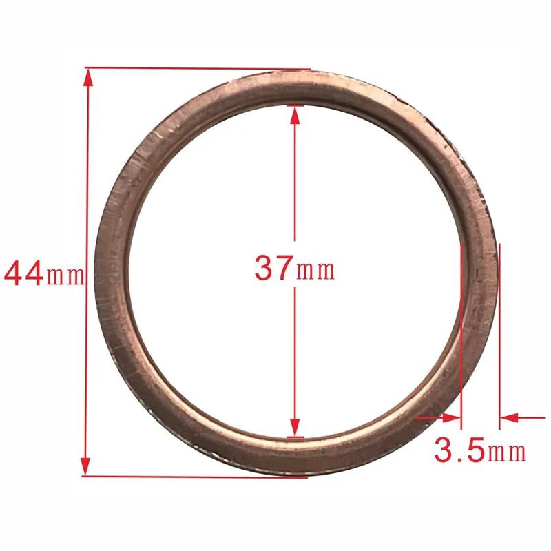 44x3.5mm Motorcycle Exhaust Pipe Gasket For Yamaha YZF750 93-98 YZFR1 YZF-R1 1998-2014 YZFR6 YZF-R6 2006-