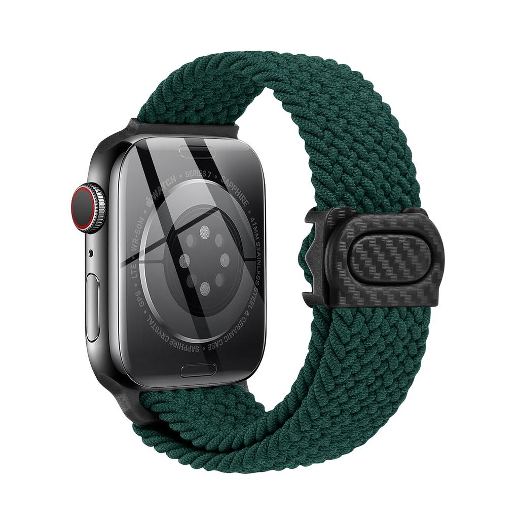 Плетеный ремешок для Apple Watch Series 10 9 8 7 6 5 4 se Ultra 2 49мм 46мм 42мм 44мм 40мм 45мм 41мм Correa Браслет Ремешки iWatch