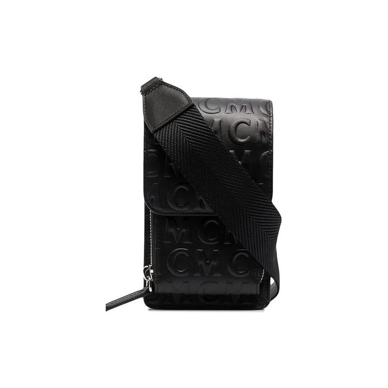 MCM Crossbody Shoulder Bag Unisex Couple Style Black MXEAAMD01BK001