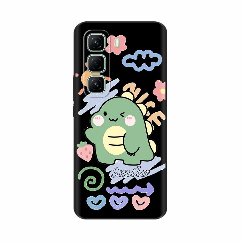 Чехол для Infinix Hot 50 5G 4G Милый узор панды Силиконовая задняя крышка для чехла для телефона Infinix Hot 50 Pro Для Infinix Hot50 Pro Plus