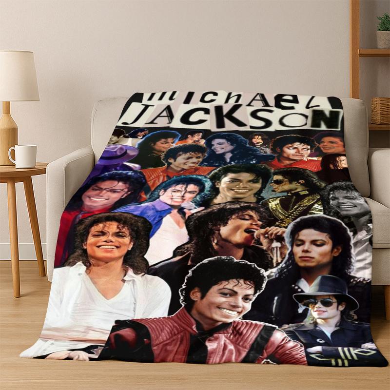MJ Майкл Джексон Король Поп-звезд Фланелевое одеяло Мягкое теплое одеяло Плед для спальни гостиной кровати Путешествий пикника