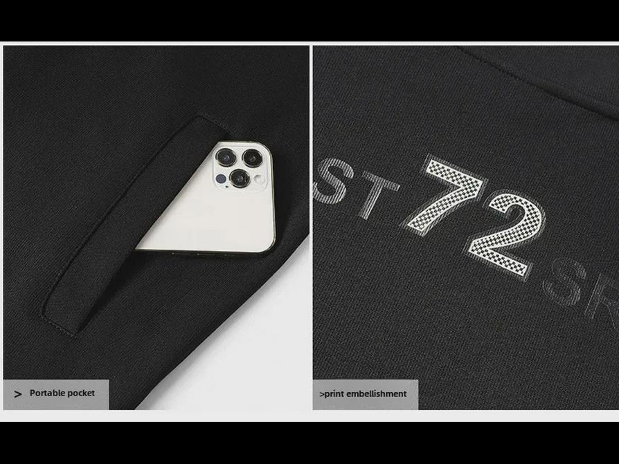 Осенний мужской полосатый кардиган и куртка, спортивный повседневный костюм из двух частей