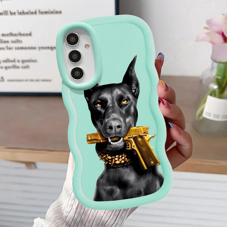 Trendy Doberman Soft Phone Cover Case for Samsung Galaxy A11 A13 A14 A52 A12 A16 A15 A21s A22 A05 A03 A23 A06 A04 A53 A33