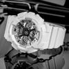 CASIO Men Liquid Crystal/Analog Dual Display Series Silver Watch GMA-S120MF-7A1 GMA-S120MF-7A1