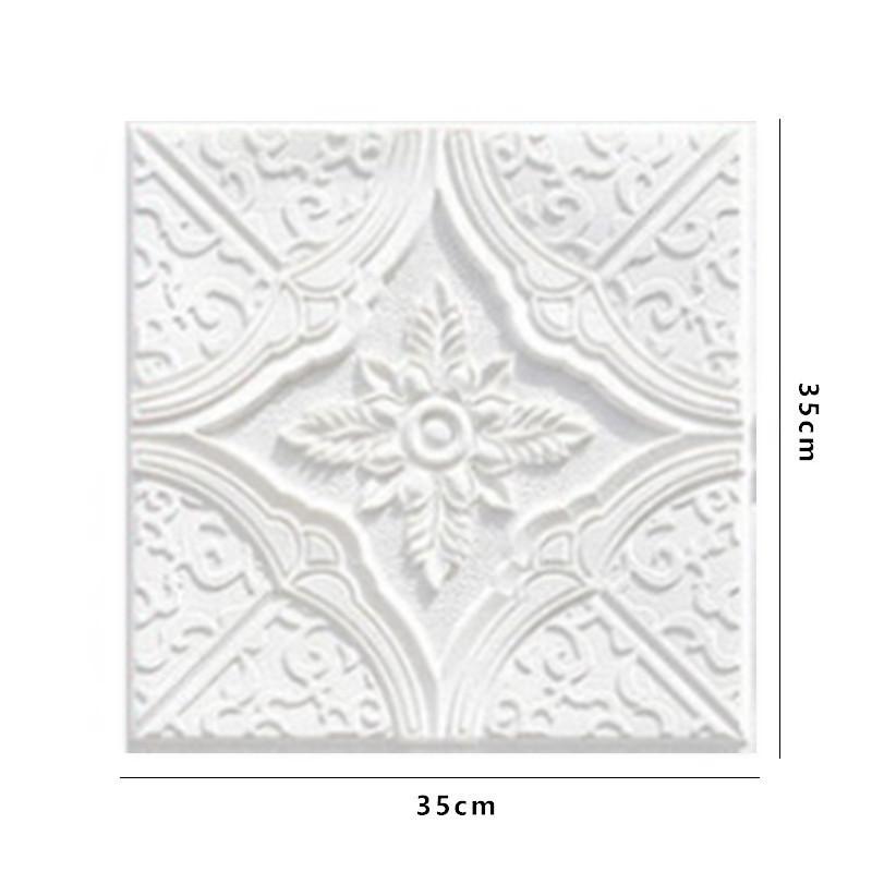 4 шт. 35*35 см Потолок Спальня Декор 3D Фон Обои Отклеивающиеся и Наклеивающиеся Водонепроницаемые Наклейки на Стену Анти-столкновение Домашний Декор