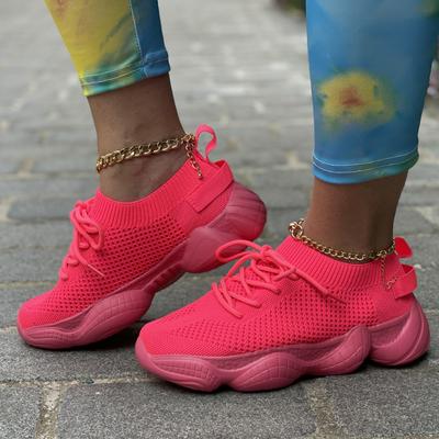 Легкие кроссовки для бега Fashion Tenis Femmino Para Academia, дышащая платформа, удобная шнуровка, модные теннисные кроссовки