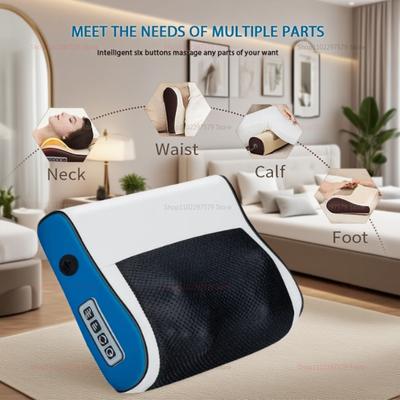 Умная подушка-массажер для шеи с подогревом, многофункциональная для шеи, талии, спины, плеч, для домашнего использования, массажная подушка, машина для оздоровительного массажа