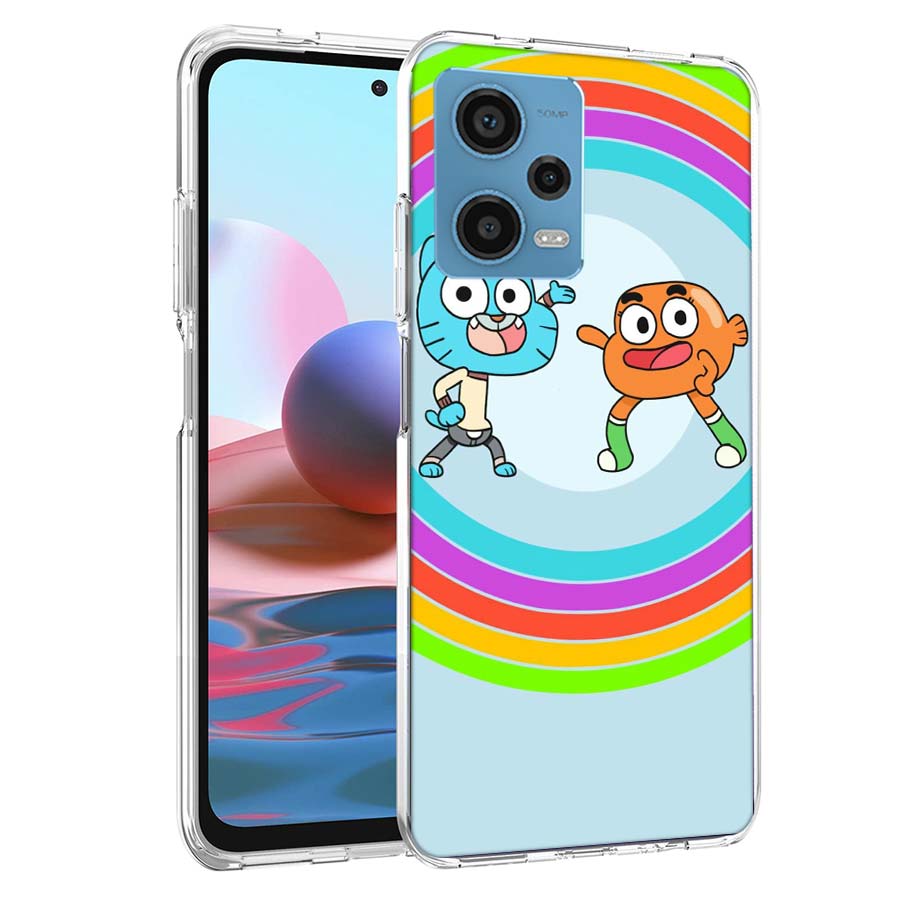 Мультяшный чехол для телефона Удивительный мир Гамбола Для Redmi Note 13 12 14 15 Pro Plus 13R 11 11T 11E 11S 10 Pro 10S 9 9S Чехол Cel