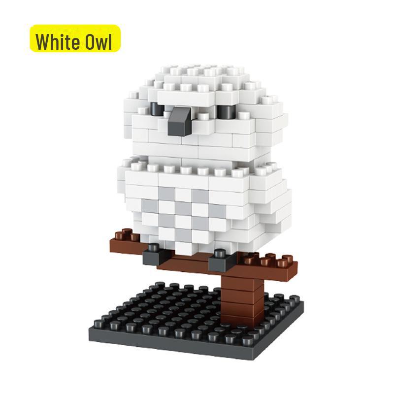 Строительные блоки животных JIKER: Лев, Тигр, Панда, Пингвин - развивающие игрушки для детей с микрочастицами