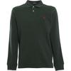 Polo Solid Color Small Pony Embroidered Slim Fit Long Sleeve Polo Shirt Men Tops Dark-Green 710680790-074