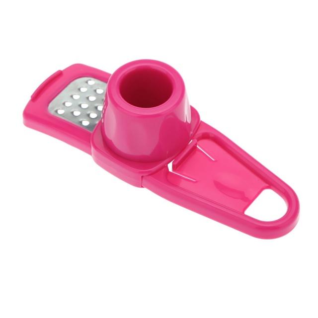 1 шт. Зеленая/красная упаковка Мини-чесночная мельница Творческий пресс для кухонного чеснокодавилки Ручное измельчение Зеленые кухонные гаджеты