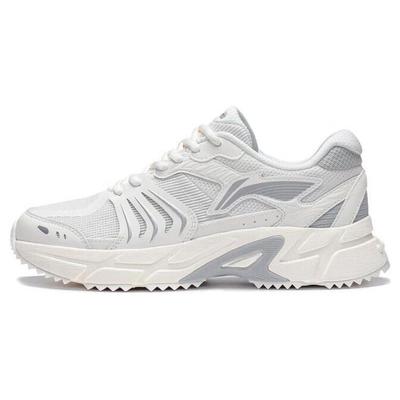 Кроссовки женские Li Ning Shiguang Durable Breathable Low-Top Running Shoes White Gray ARXT006-3